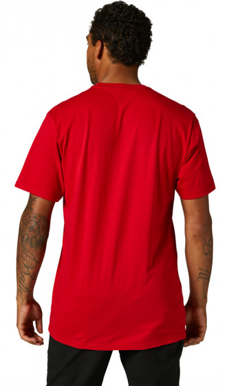 Pánské triko Fox Pinnacle Ss Premium Tee Flame Red L