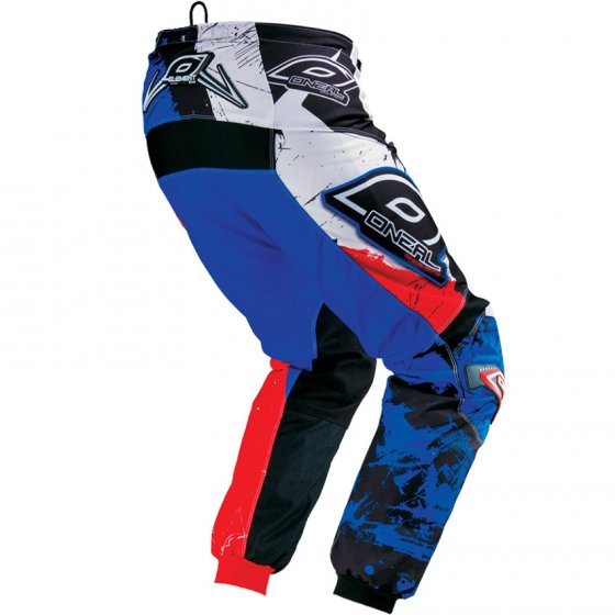Dětské kalhoty - O'NEAL Element Shocker - černá/červená/modrá