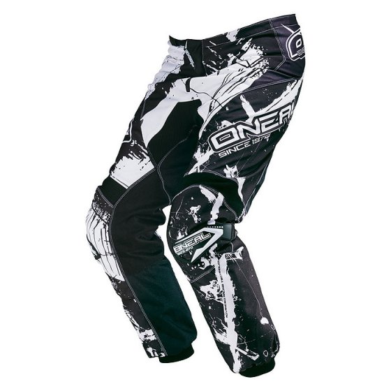 Kalhoty - O'NEAL Element Shocker 2016 - černo-bílá