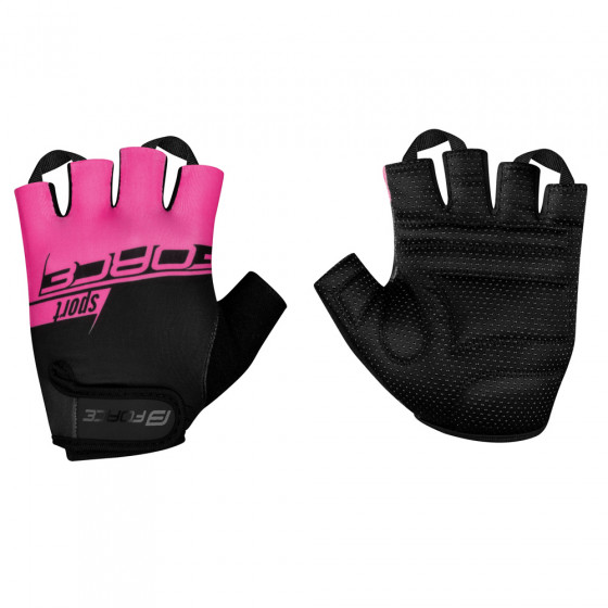 Rukavice - FORCE Sport - Black / Pink