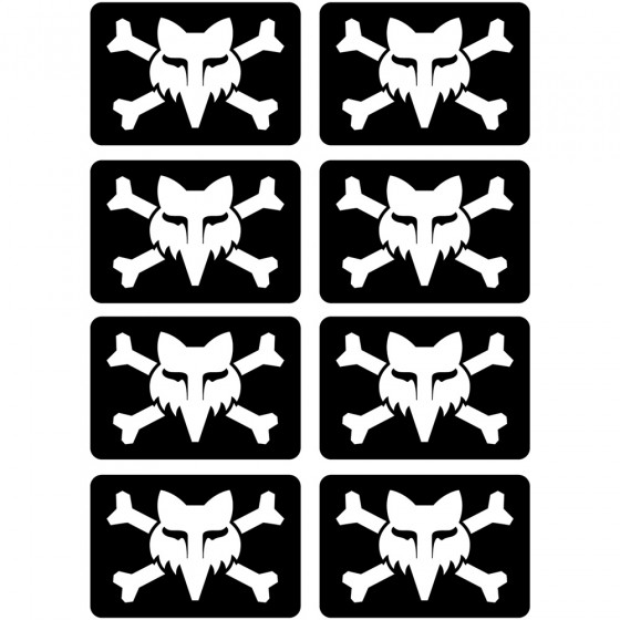 Samolepka - FOX Victory Logo Sticker Pack - Black