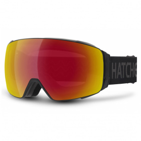 Zimní brýle - HATCHEY Snipe - Black / Grey Full Revo Black Red