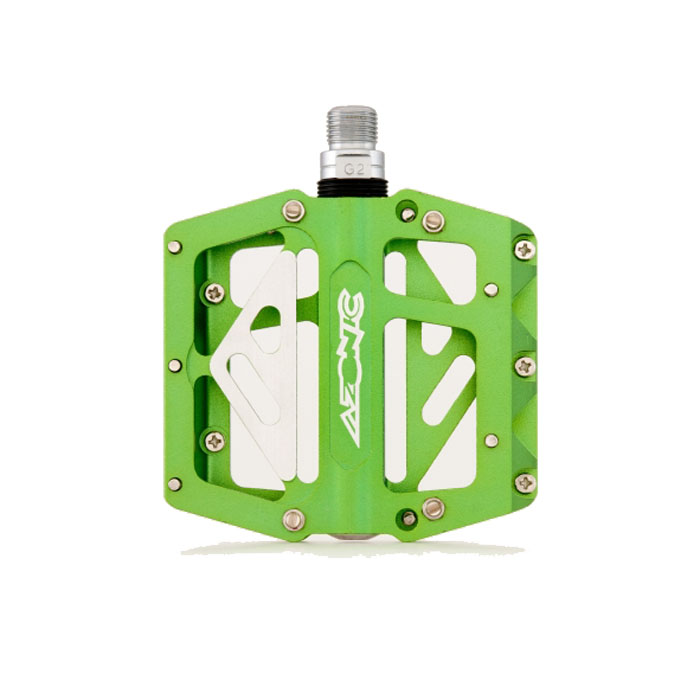 高品質，本物保証】 O Neal Azonic 420 Flat Bicycle Pedals (Anodized