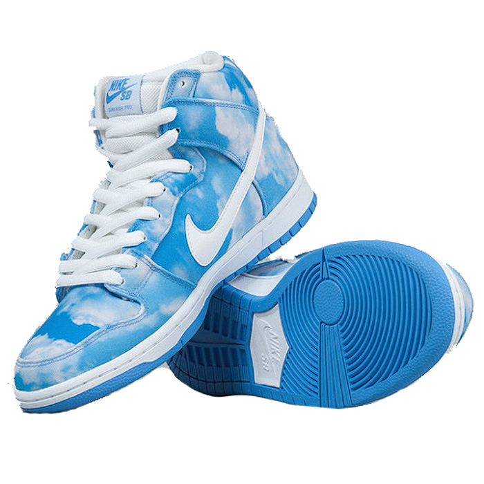 Boty - NIKE SB Dunk High PRO 2015 - University blue / white