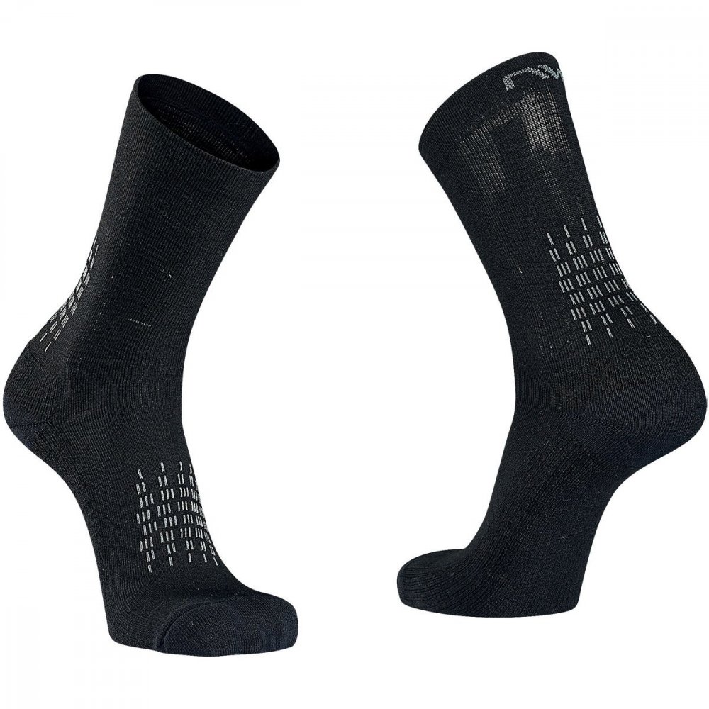 Ponožky - NORTHWAVE Fast Winter High Sock - Black/Grey L