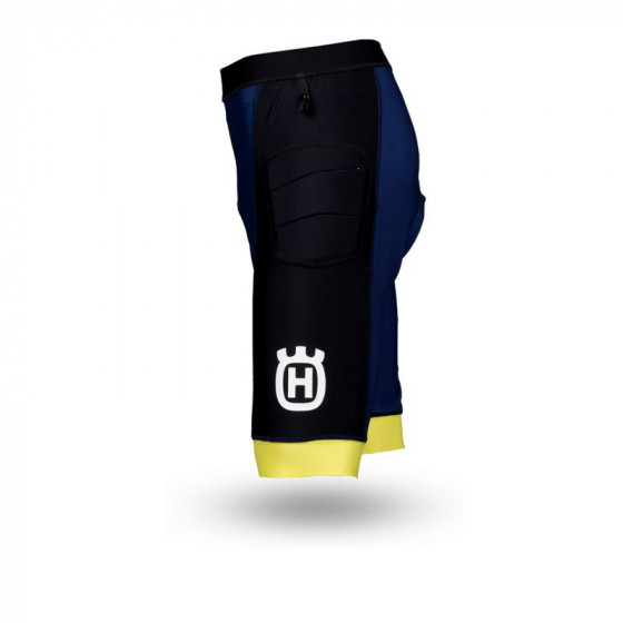 Kraťasy - HUSQVARNA Accelerate DH Shorts 2021 - Blue/Yellow