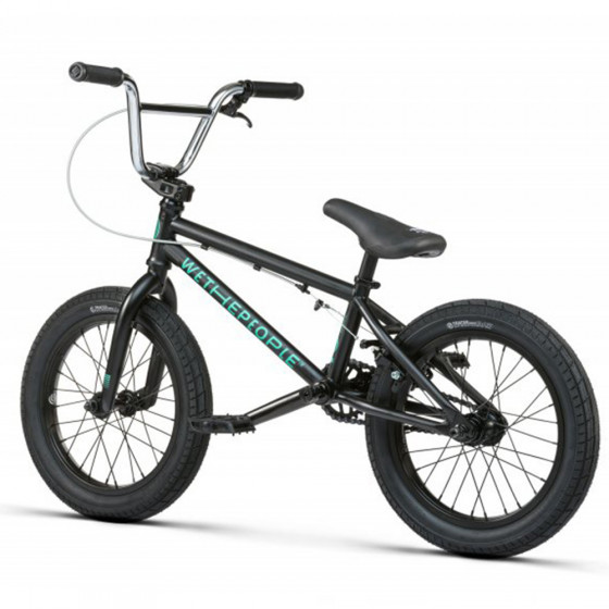 Dětské freestyle BMX kolo - WE THE PEOPLE Seed 16" 2021 - Matt Black