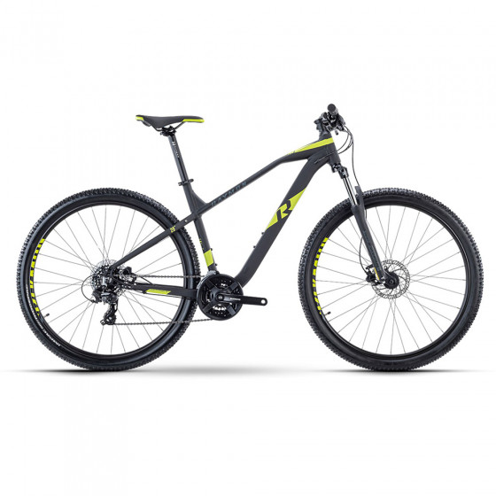 Horské MTB kolo - RAYMON HardRay Nine 2.0 2021 - Black/Lime Matt