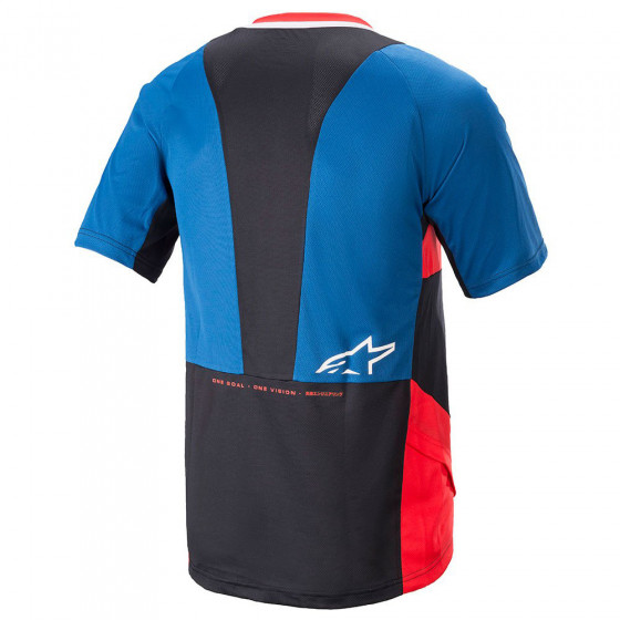 Dres - ALPINESTARS Drop 8.0 SS 2021 - Mid Blue / Bright Red