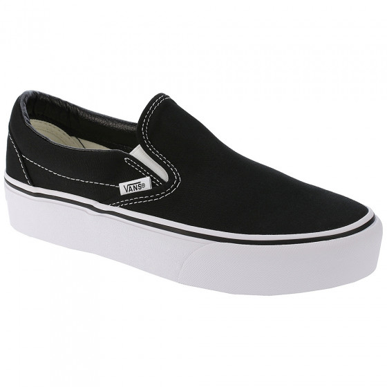 Boty - VANS Classic Slip On - Black/White