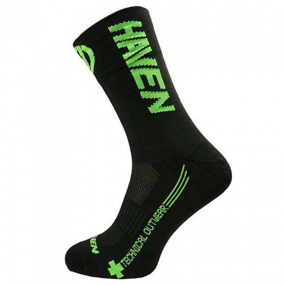 Ponožky - HAVEN Lite Silver (2páry) černá + zelená