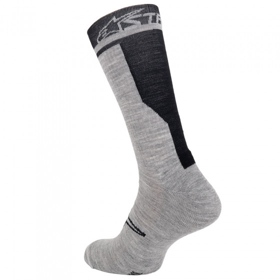 Ponožky - ALPINESTARS Merino Lite Socks 24- Grey/Black