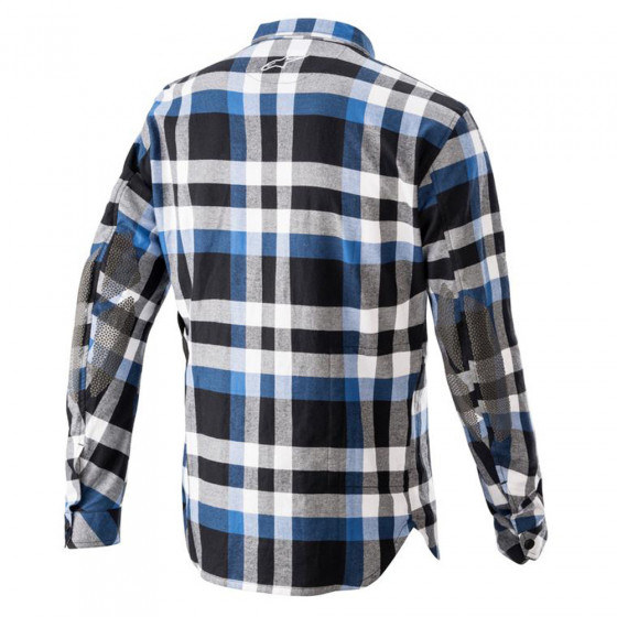 Technická košile - ALPINESTARS Andres Tech Shirt 2021 - Black/Mid Blue