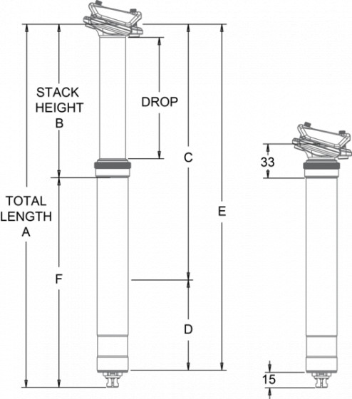 Teleskopická sedlovka - ONEUP Dropper post V2 - 30,9 mm