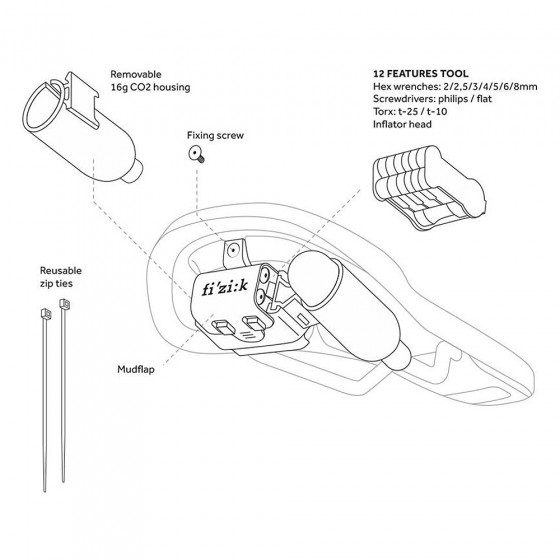 FIZIK Alpaca Carriage Kit