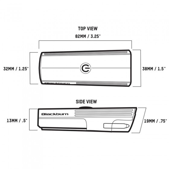 Světlo - BLACKBURN Dayblazer 550 + blikačka Click USB Rear