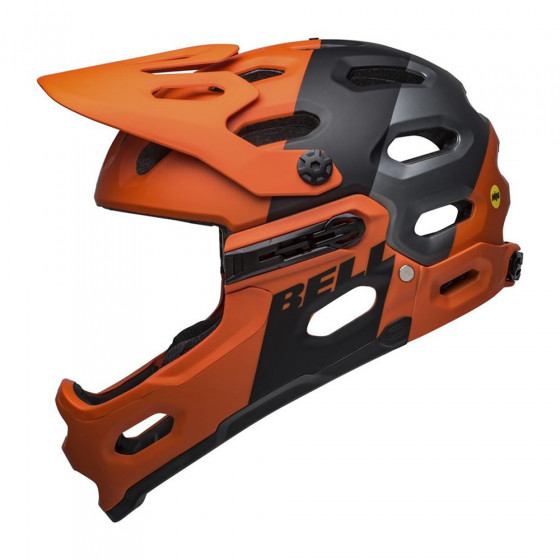 Přilba MTB - BELL Super 3R Mips 2021 - Matt Orange/Black