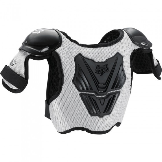 Dětská chráničová vesta - FOX Peewee Titan Roost Deflector - Black/Silver