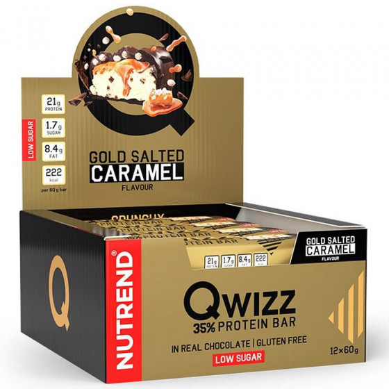 Proteinová tyčinka - NUTREND Qwizz  - Slaný Karamel 60g