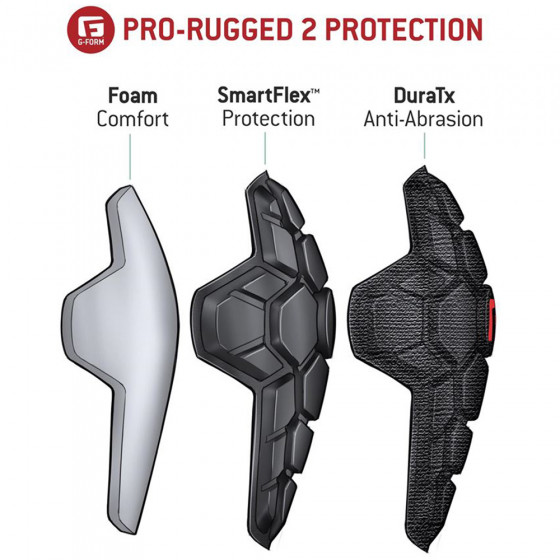 Chrániče loktů - G-FORM Pro Rugged 2 Elbow - černá