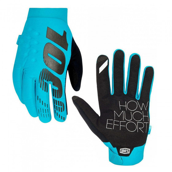 Zateplené rukavice - 100% Brisker - Turquoise
