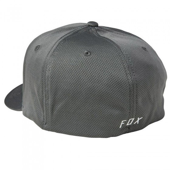 Čepice - FOX Lithotype Flexfit Hat 2022 - Grey / White