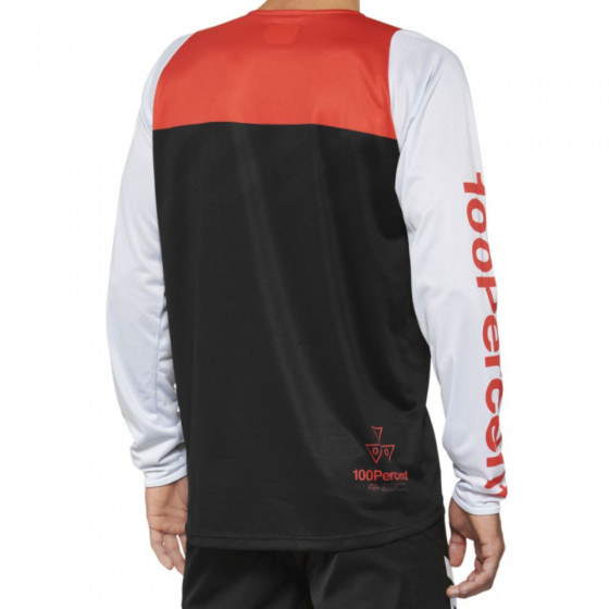 Dres - 100% R-Core Ls 2022 - Black / Racer Red