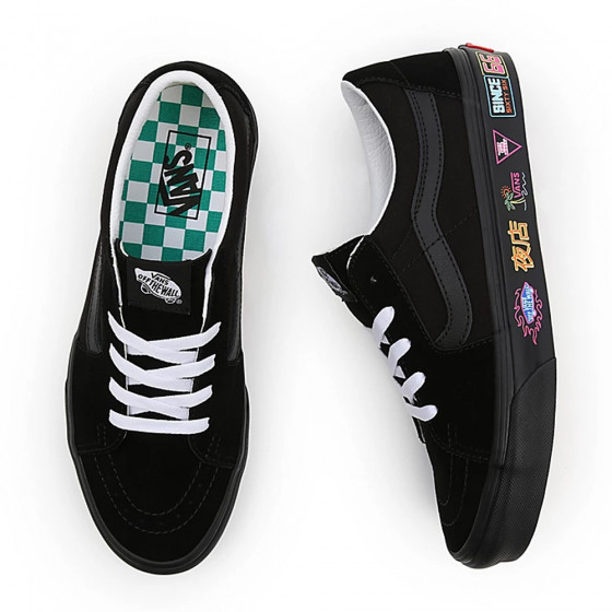 Boty - VANS SK8-Low - Black / Neon