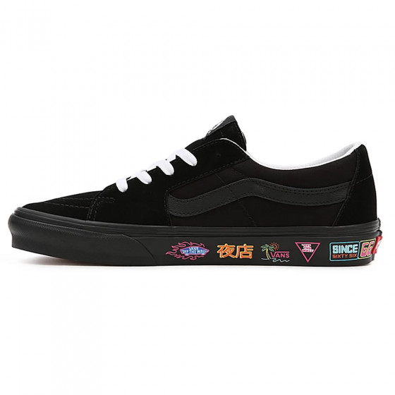 Boty - VANS SK8-Low - Black / Neon