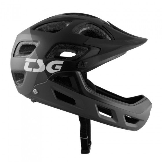 Přilba MTB - TSG Seek Youth FR Graphic Design - Flow Grey / Black