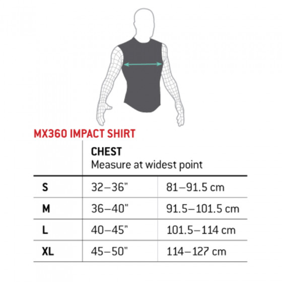Chráničové triko - G-FORM MX360 Impact shirt - Black