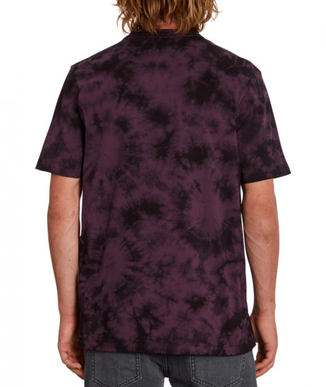 Pánské triko Volcom Iconic Stone Dye Sst Mulberry L