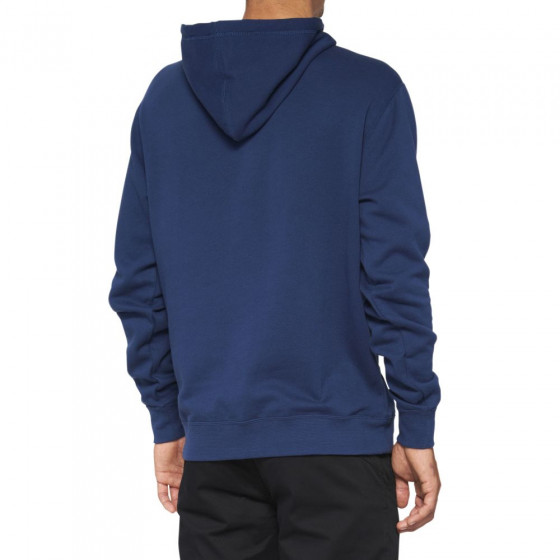 Mikina - 100% Pullover Hoodie Fleece - Navy