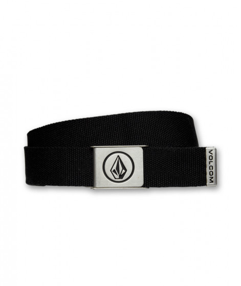 Pánský pásek Volcom Circle Web Belt Black O/S