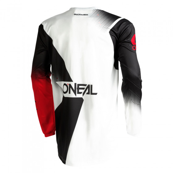 Dres - O'NEAL Element RACEWEAR 2022 - černá/bílá/červená