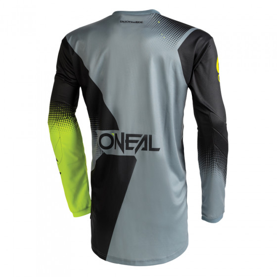 Dres - O'NEAL Element RACEWEAR 2022 - černá/šedá/žlutá