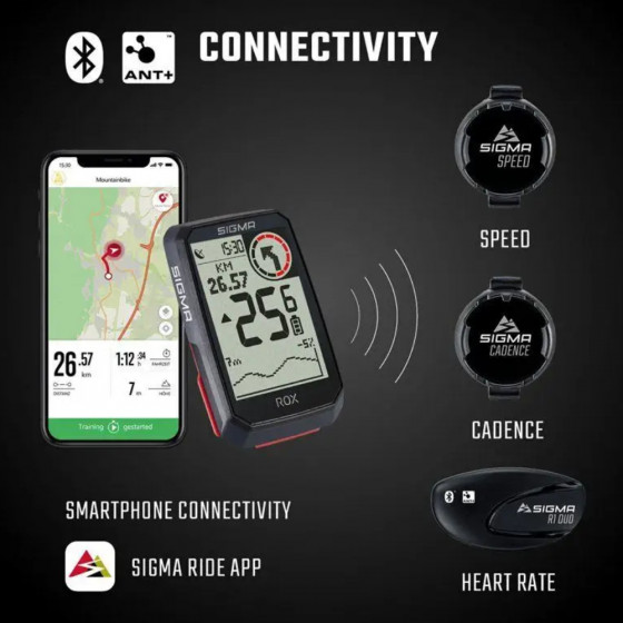 Cyklocomputer - SIGMA Rox 4.0 GPS - černý