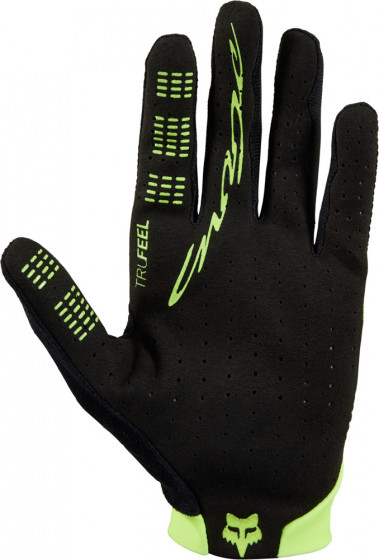 Pánské cyklo rukavice Fox Flexair Glove Lunar Black/Yellow S