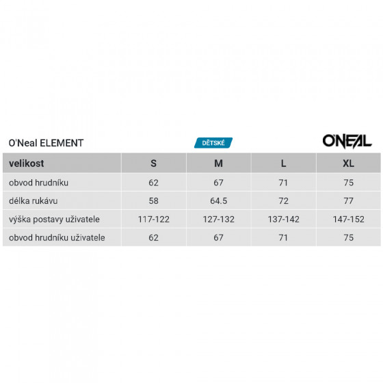 Dětský dres - O'NEAL Element Wild 2022 - multi