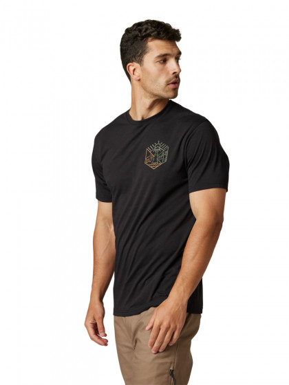 Pánské triko Fox Caveaut Ss Tech Tee Black M