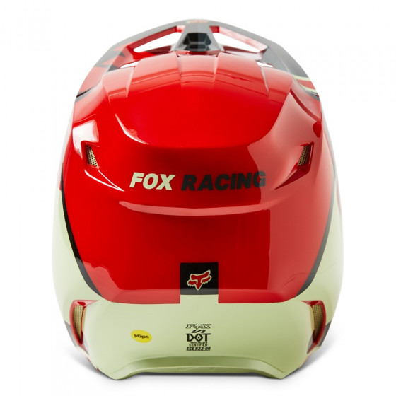Integrální přilba - FOX V1 Xpozr 2023 Dot/Ece - Fluo Red