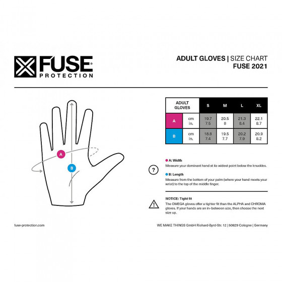 Rukavice - FUSE Chroma K/O - Black