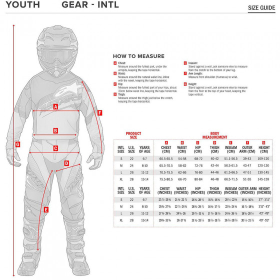Dětský dres - ALPINESTARS Youth Racer Factory LS - Dark Navy Mid Blue Red