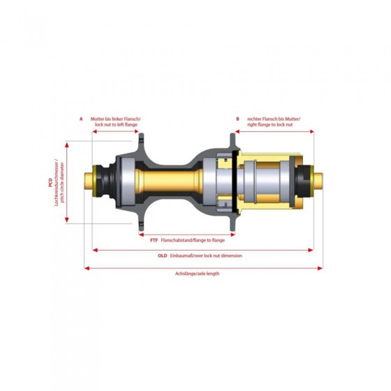 Přední nába MTB - NOVATEC D041SB-15 Boost Al 32 - Černá