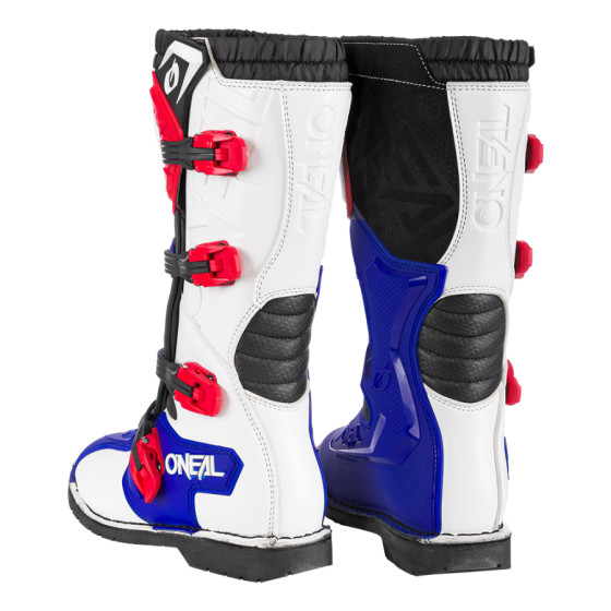 Boty na motocross -  O´NEAL RIDER - modrá/červená/bílá