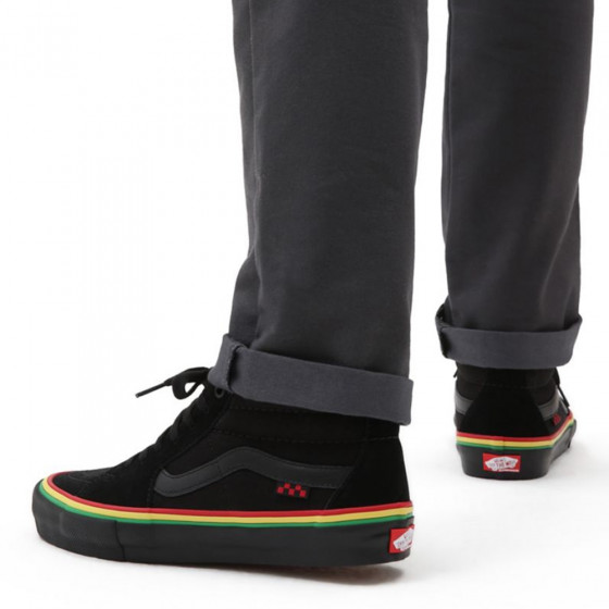 Boty - VANS Skate Grosso Mid - Rasta Black