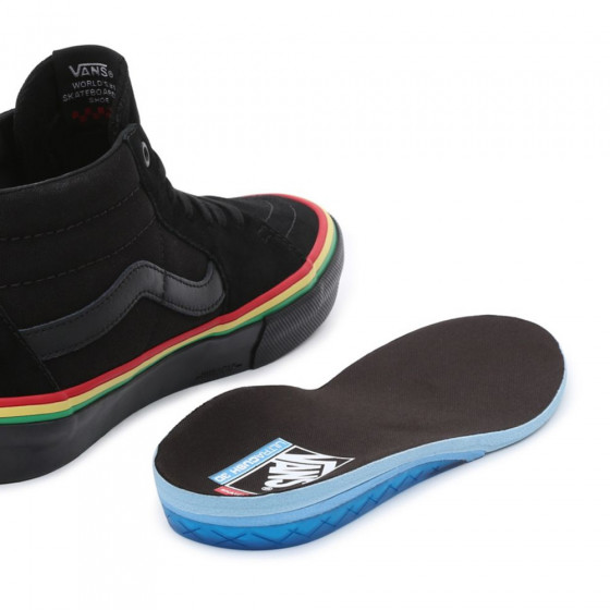 Boty - VANS Skate Grosso Mid - Rasta Black