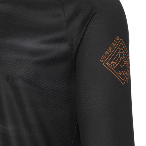 Dres - GIRO Roust LS Jersey - Black Hot Lap
