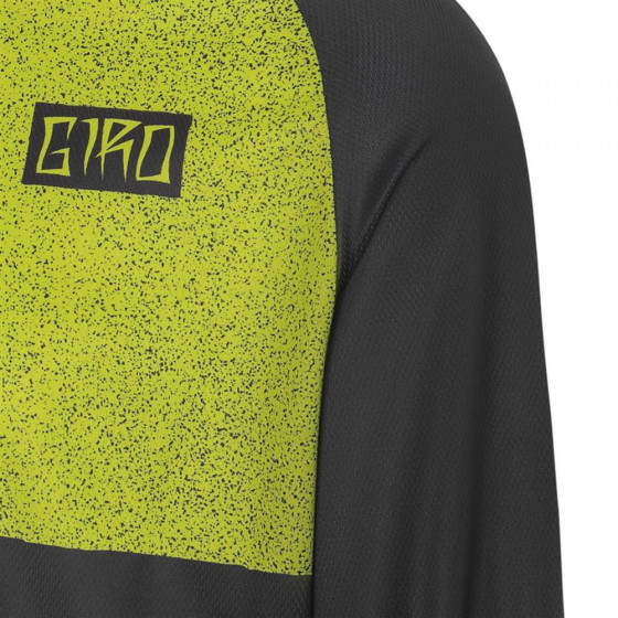 Dres - GIRO Roust LS Jersey - Ano Lime Breakdown