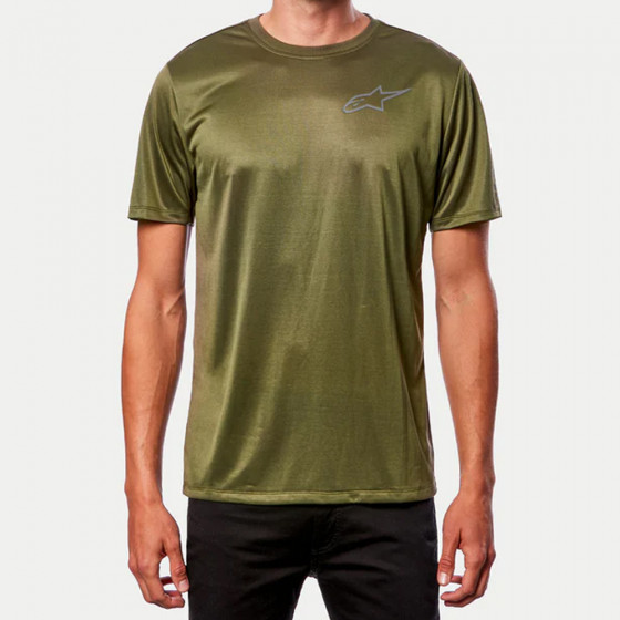 Triko - ALPINESTARS Pursue Performance SS Tee - Military Green